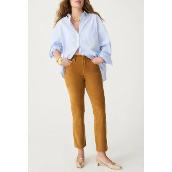 NWT J Crew Golden Brandy Vintage Slim Straight Corduroy Pants 32 / 12 - Picture 6 of 16